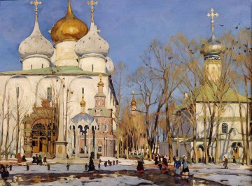 le jour de l’annonciation 1922 Konstantin Yuon Peinture à l'huile